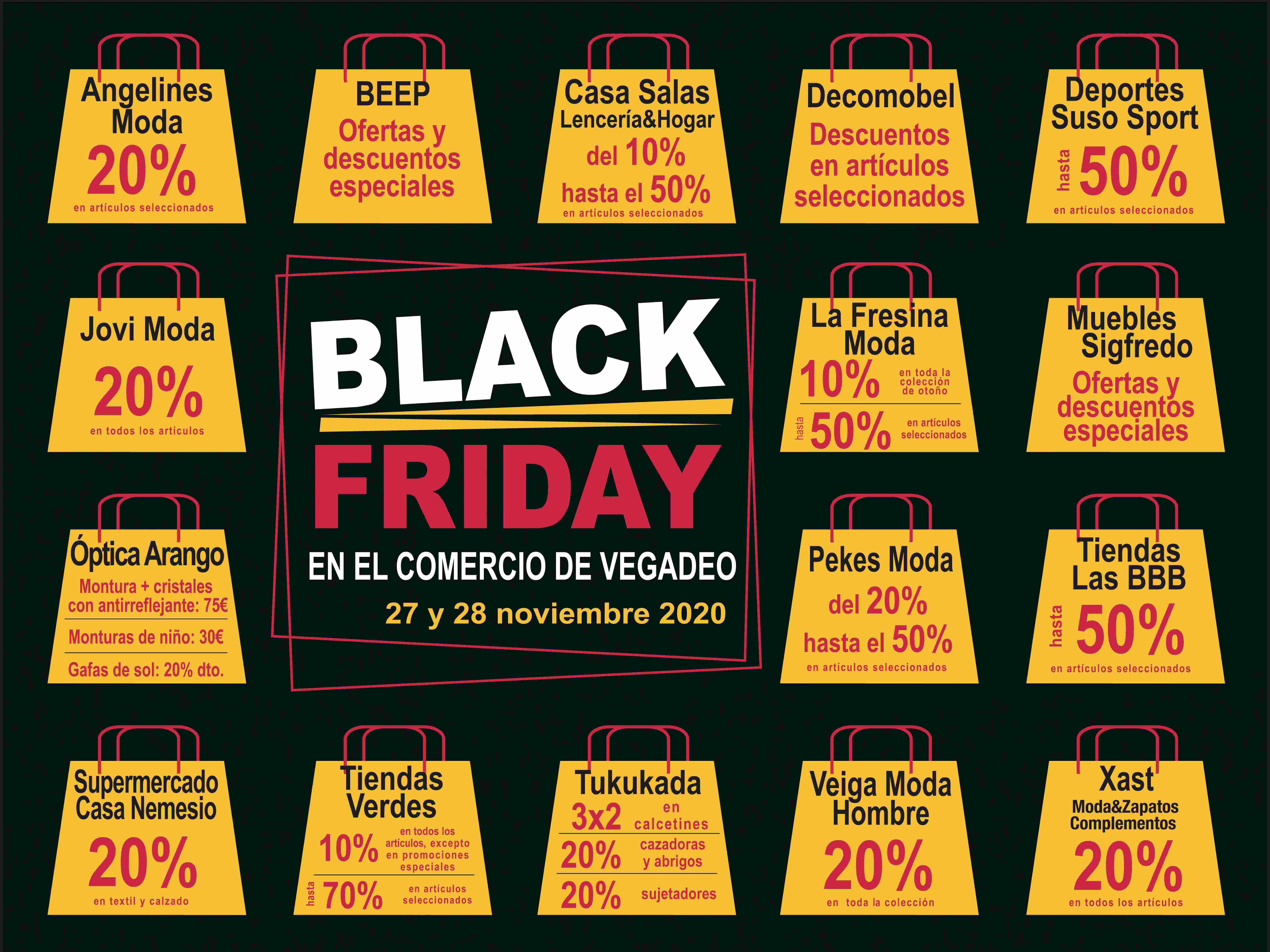 Promociones y descuentos en el Black Friday del Comercio de Vegadeo